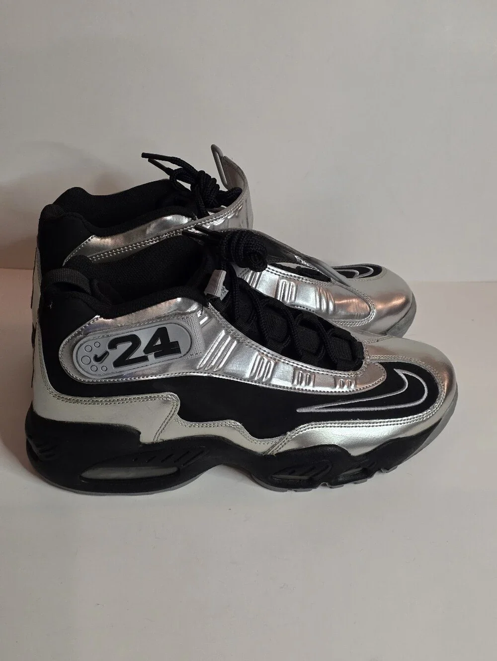 BNWOB Mens Nike Air Griffey Max 1 Metallic Silver Shoes US Sz 9 354912-011